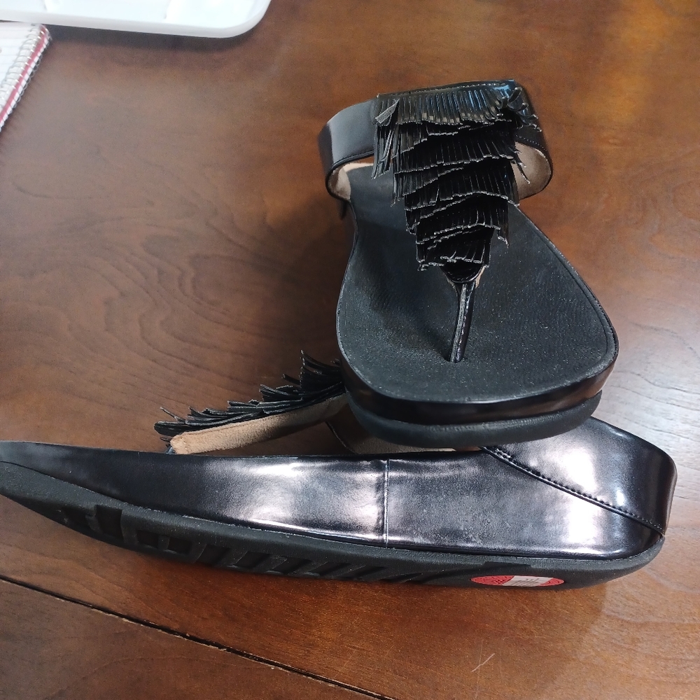 FIT FLOP LADIES SANDALS SIZE 10 BLACK / BRAND NEW